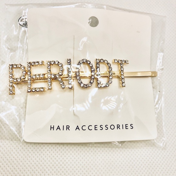 BLING Rhinestone Gold Hair Pin/Clip “PERIODT” - Picture 2 of 3